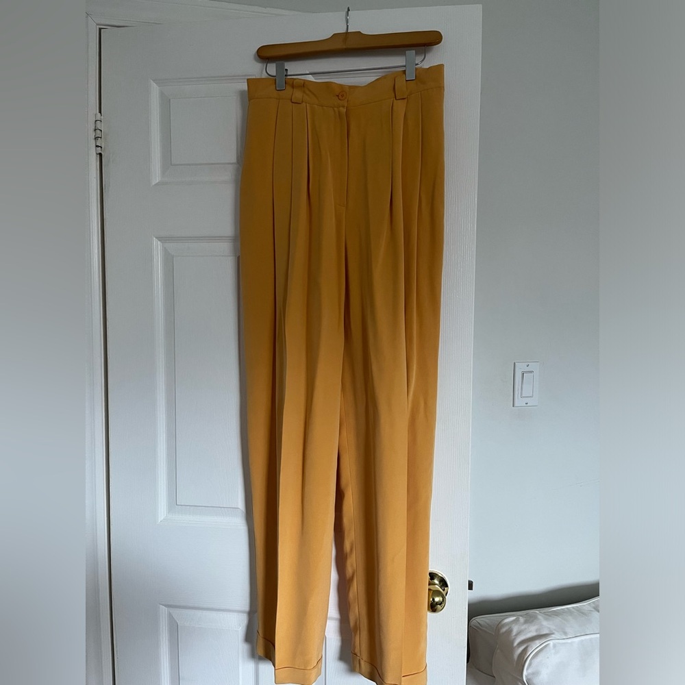 🥭 Jones New York Silk Slacks - Full Length NWT